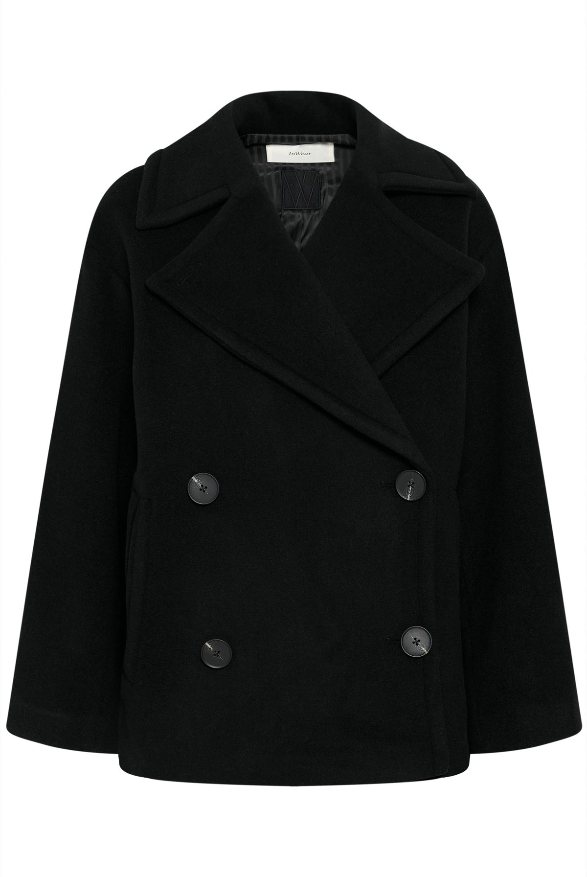 ZORAHIW SHORT DB COAT Black - 194008 - 30112649