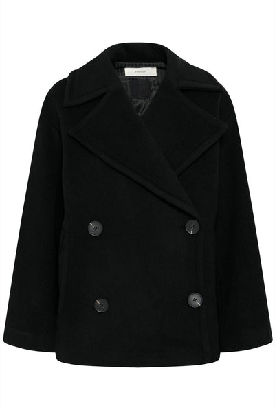 ZORAHIW SHORT DB COAT Black - 194008 - 30112649 Thumbnail