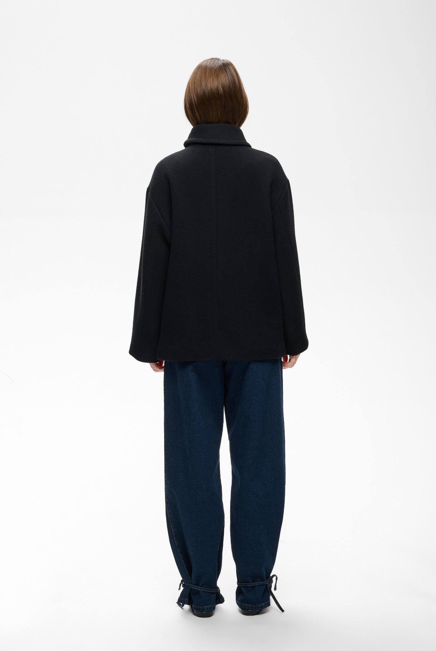 ZORAHIW SHORT DB COAT Black - 194008 - 30112649