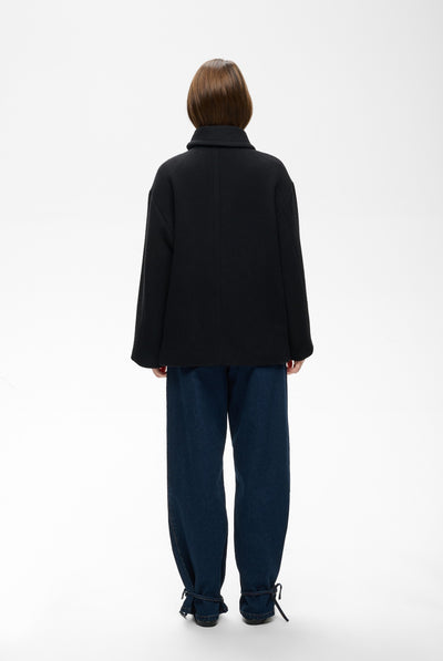 ZORAHIW SHORT DB COAT Black - 194008 - 30112649 Thumbnail