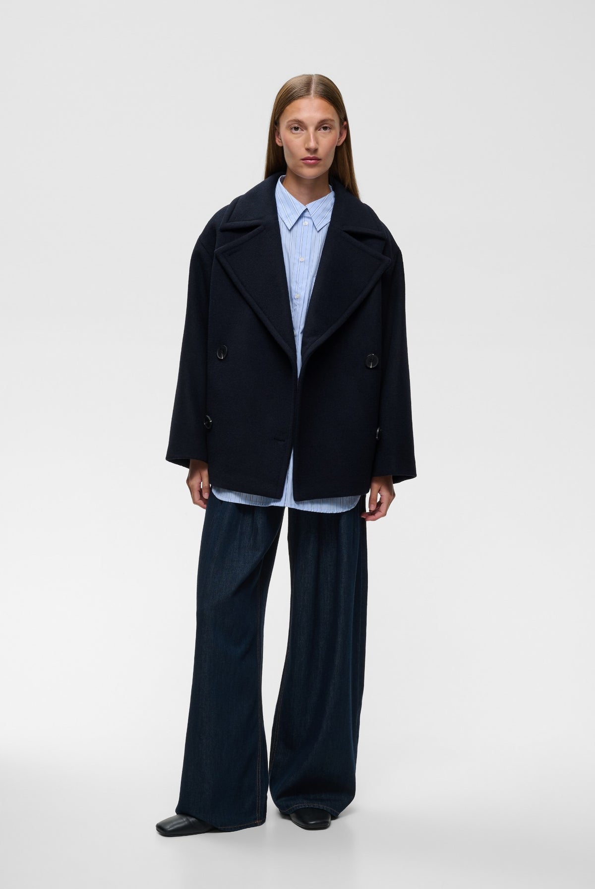 ZORAHIW SHORT DB COAT Marine Blue - 300005 - 30112649