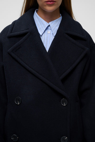 ZORAHIW SHORT DB COAT Marine Blue - 300005 - 30112649 Thumbnail