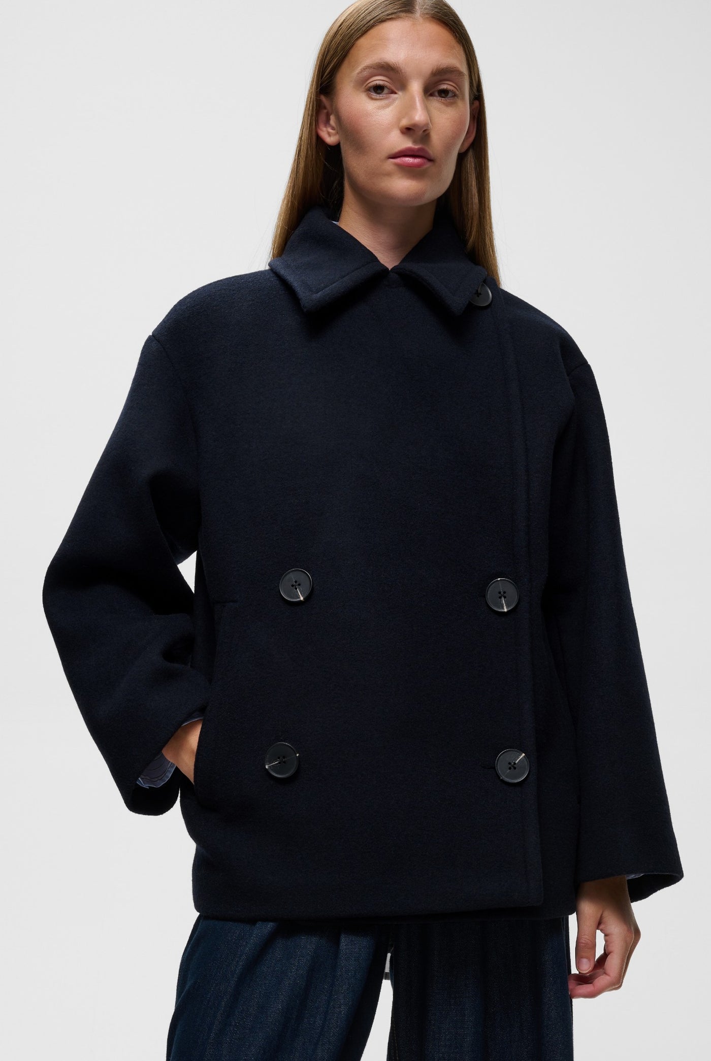 ZORAHIW SHORT DB COAT Marine Blue - 300005 - 30112649
