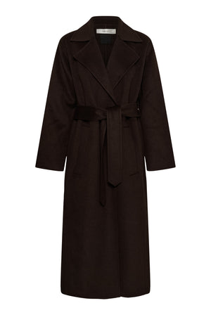 ZILLAIW LONG COAT Chocolate Brown - 191109 - 30112654