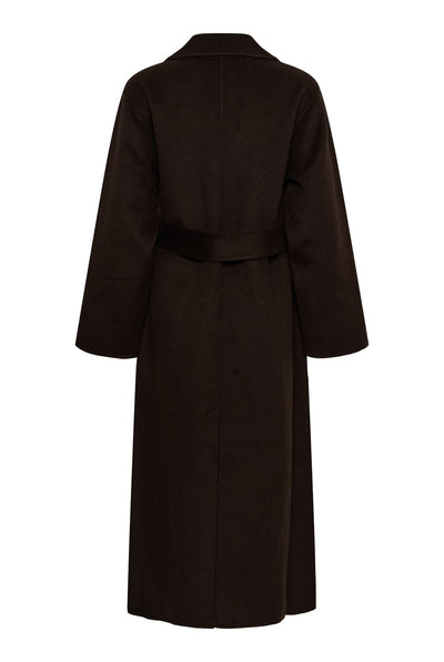 ZILLAIW LONG COAT Chocolate Brown - 191109 - 30112654 Thumbnail