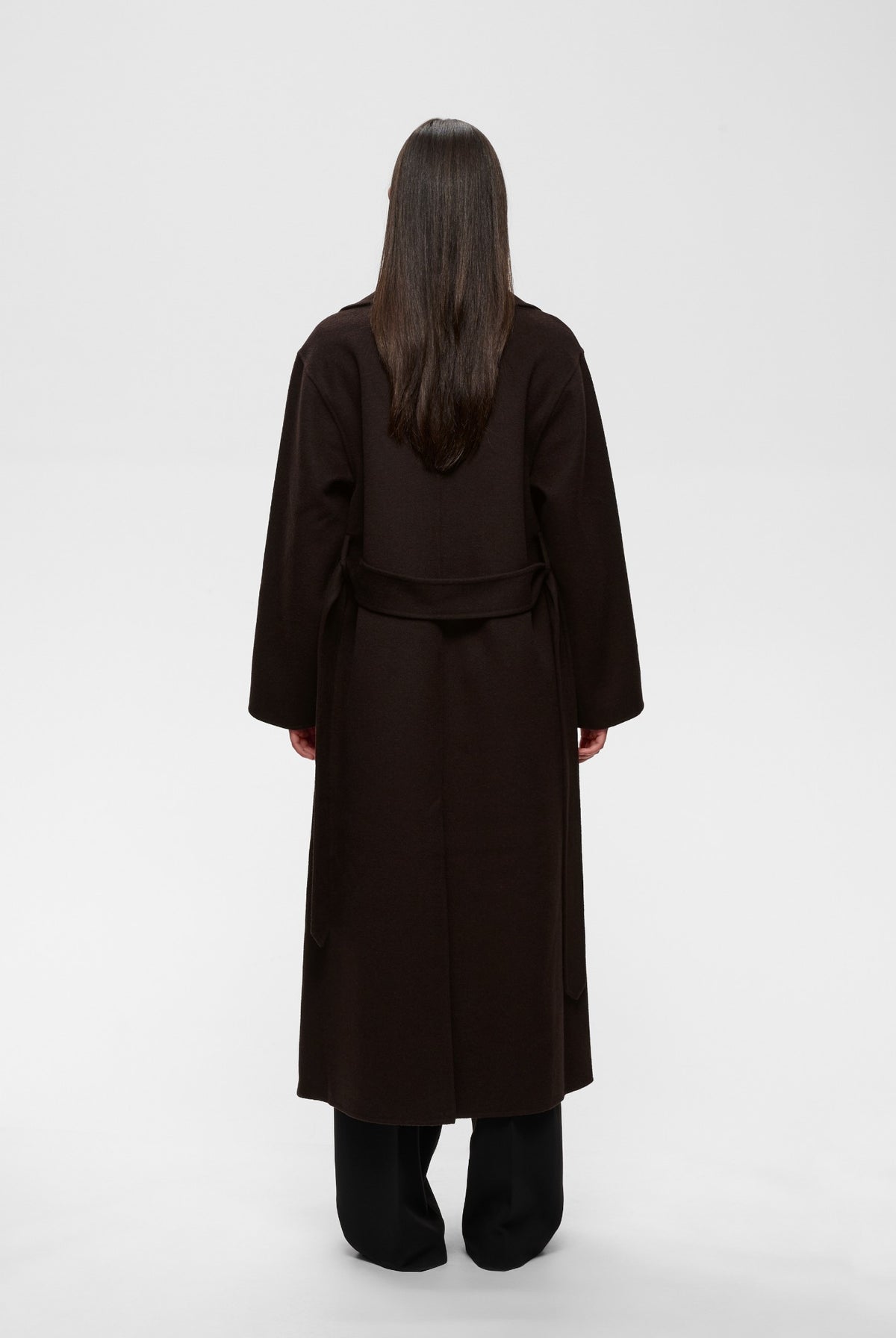 ZILLAIW LONG COAT Chocolate Brown - 191109 - 30112654