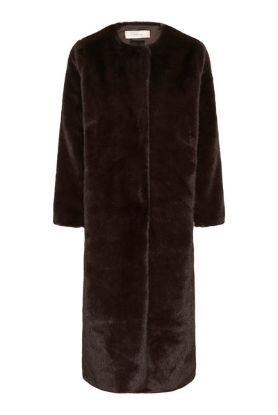 ZABELLEIW LONG COAT Chocolate Brown - 191109 - 30112658 Thumbnail