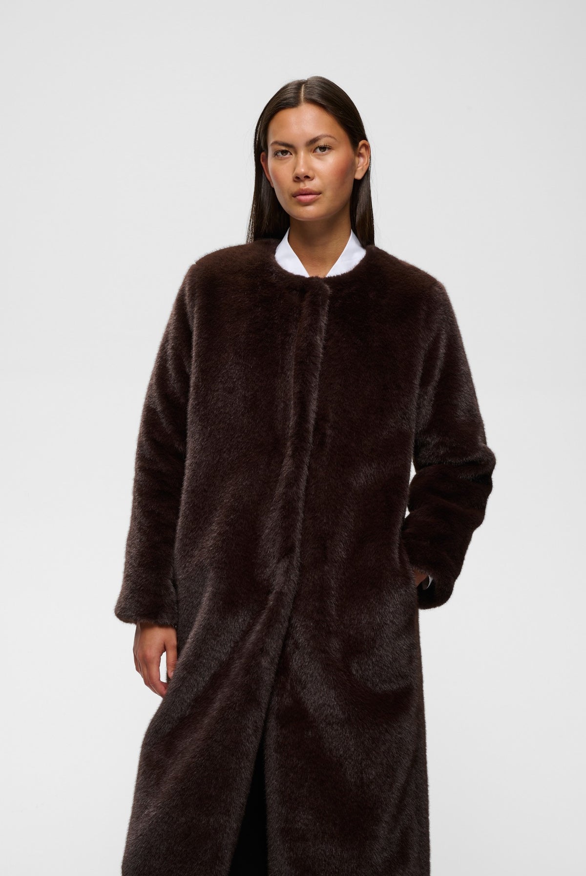 ZABELLEIW LONG COAT Chocolate Brown - 191109 - 30112658