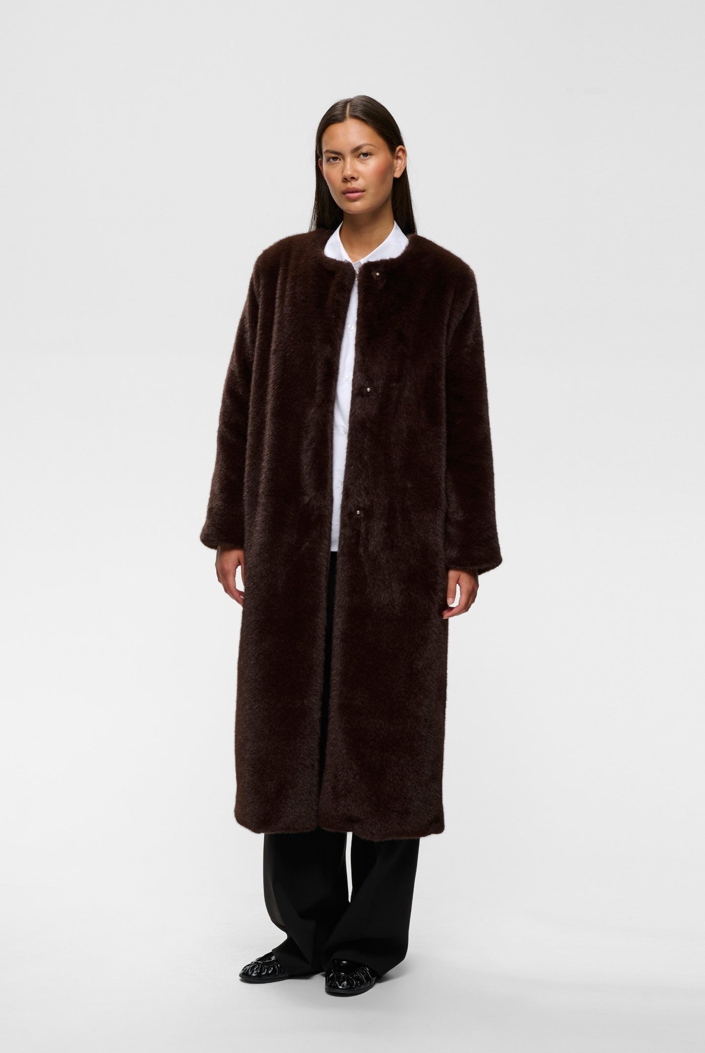 ZABELLEIW LONG COAT Chocolate Brown - 191109 - 30112658