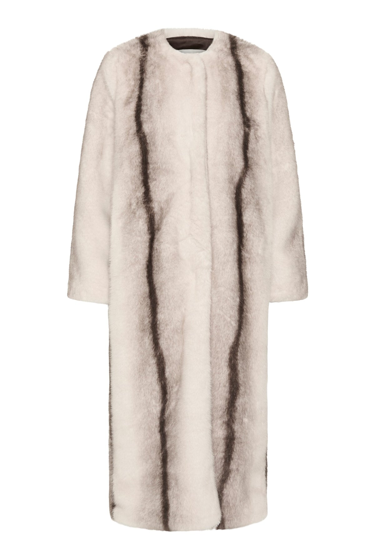 ZABELLEIW LONG COAT FAUX FUR STRIPE - 900009172 - 30112658