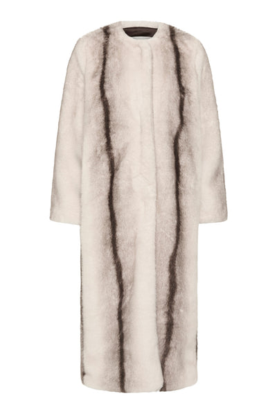 ZABELLEIW LONG COAT FAUX FUR STRIPE - 900009172 - 30112658 Thumbnail