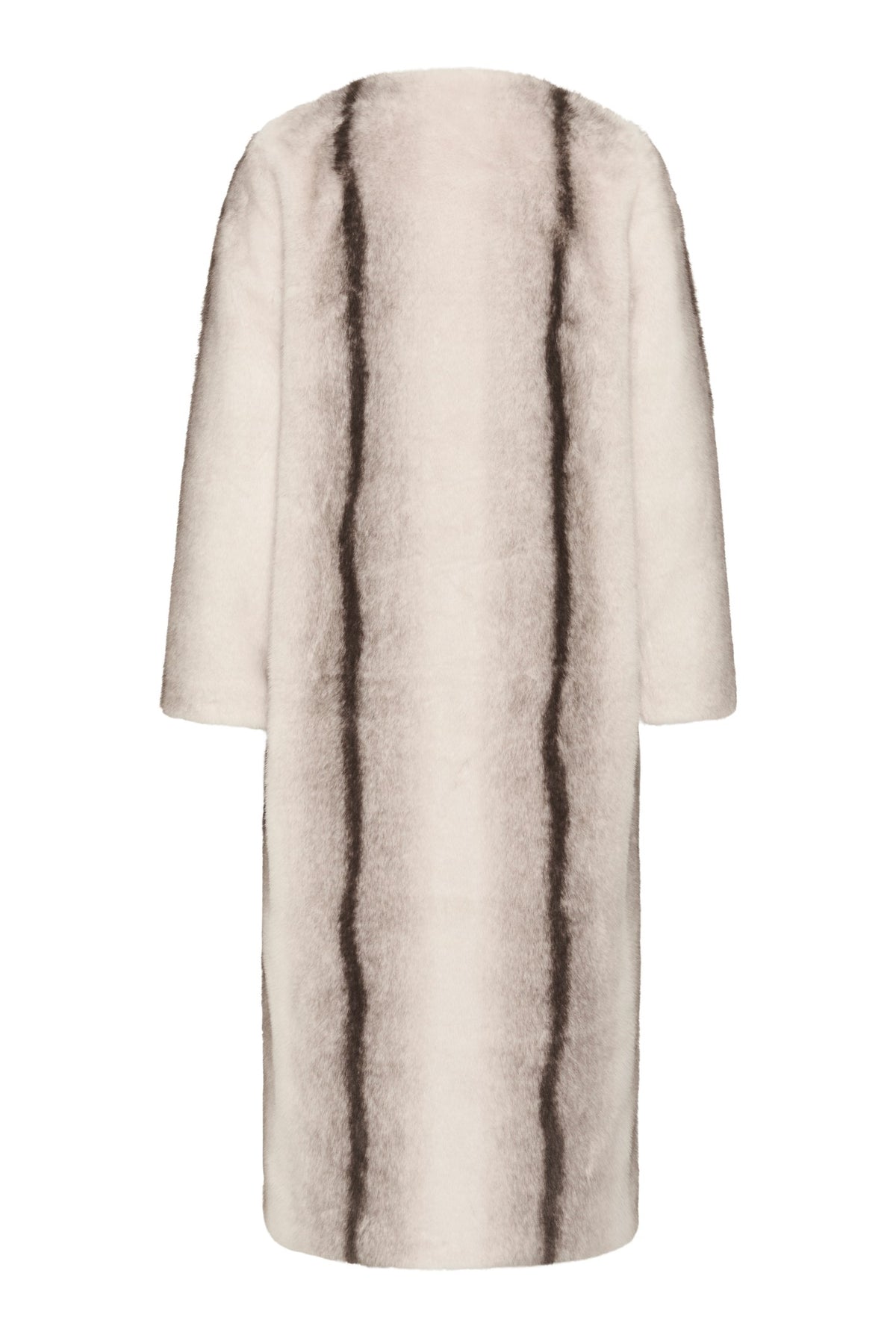 ZABELLEIW LONG COAT FAUX FUR STRIPE - 900009172 - 30112658