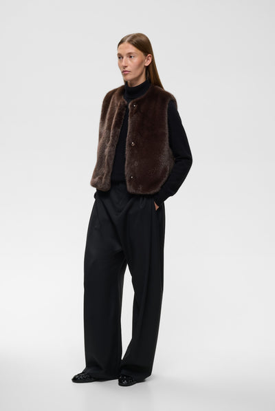 ZABELLEIW WAISTCOAT Chocolate Brown - 191109 - 30112659 Thumbnail