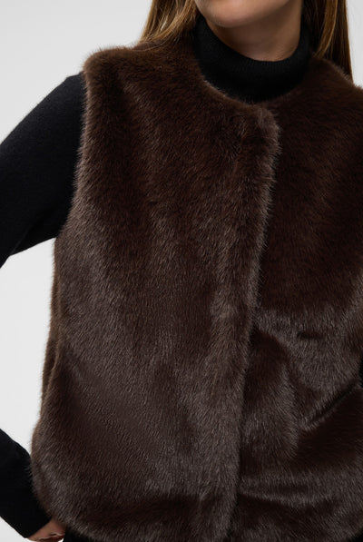 ZABELLEIW WAISTCOAT Chocolate Brown - 191109 - 30112659 Thumbnail