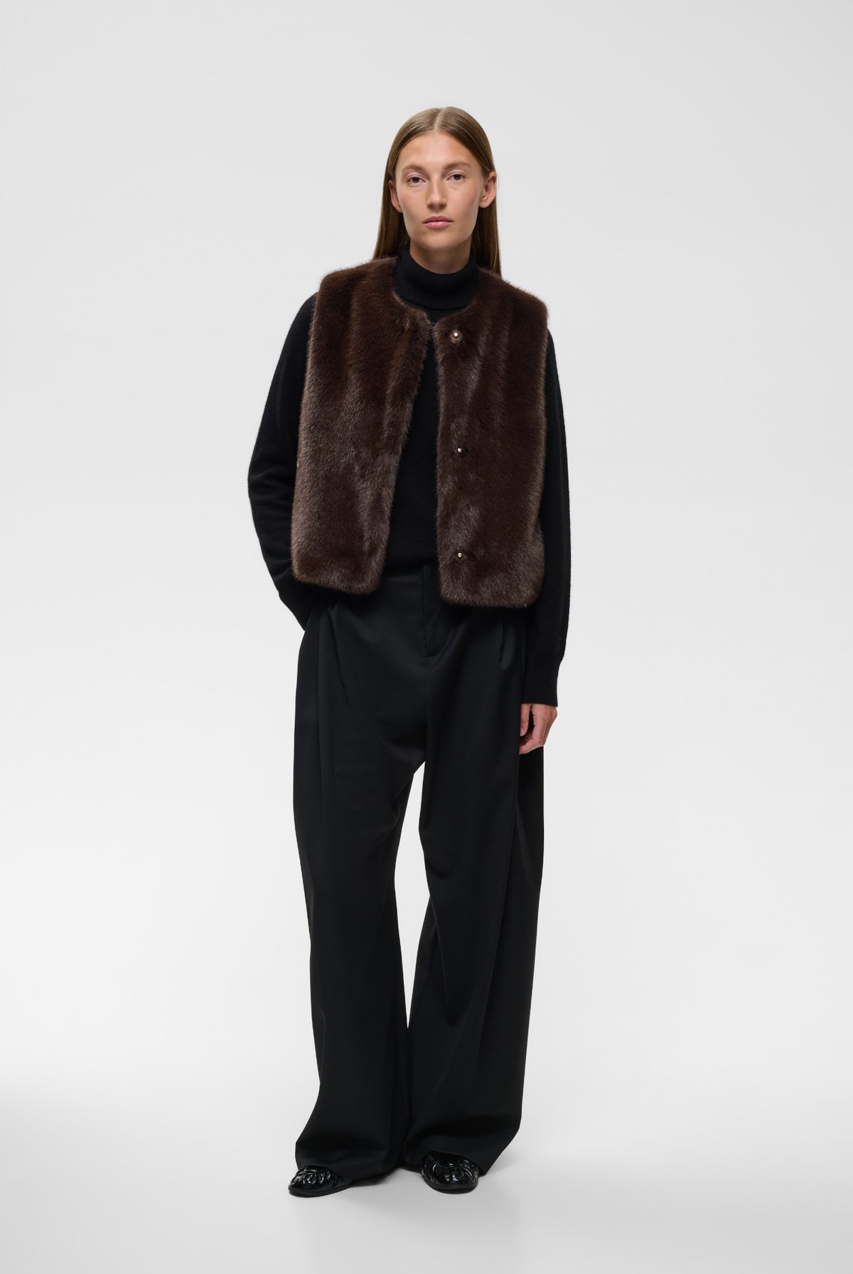 ZABELLEIW WAISTCOAT Chocolate Brown - 191109 - 30112659