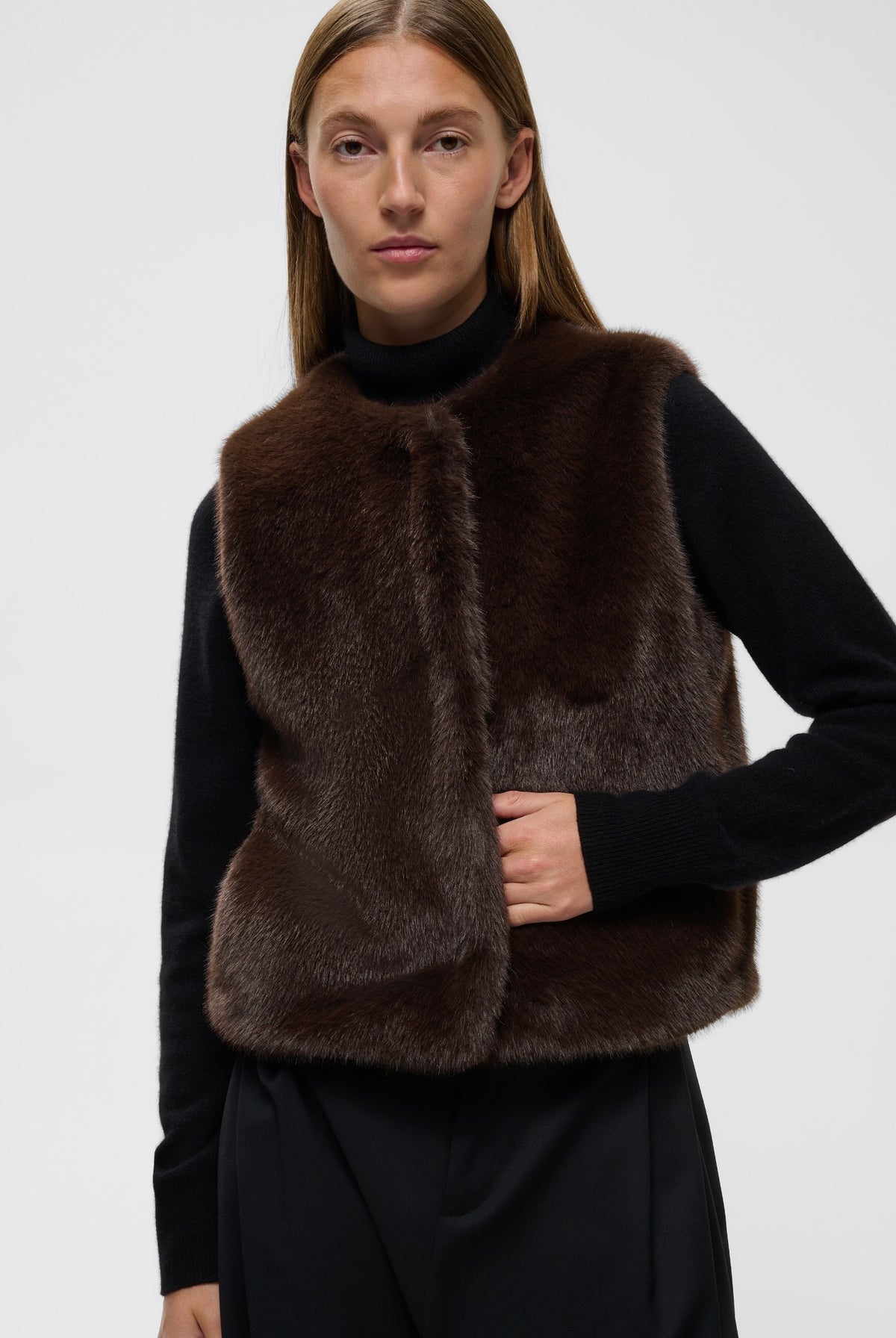 ZABELLEIW WAISTCOAT Chocolate Brown - 191109 - 30112659