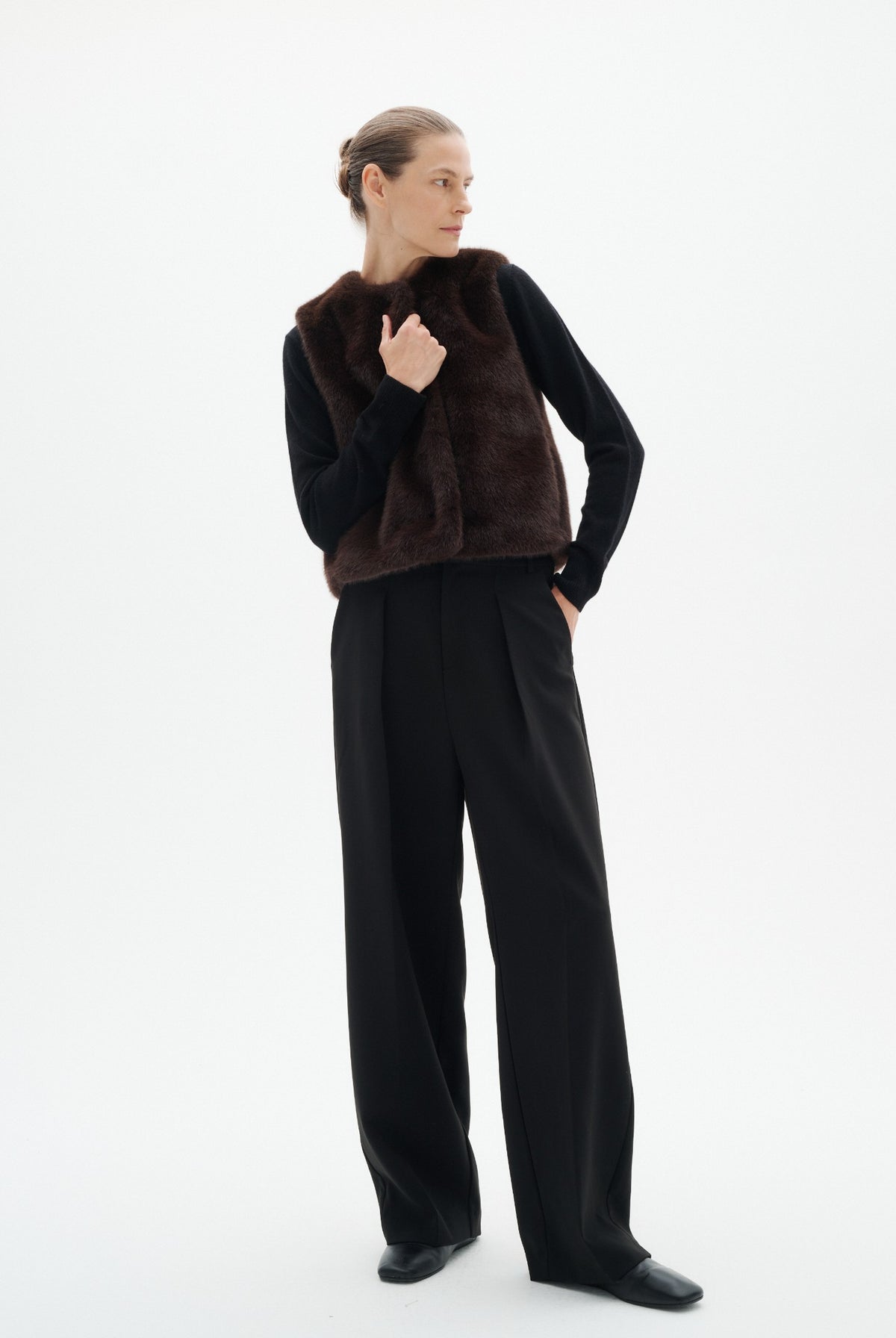 ZABELLEIW WAISTCOAT Chocolate Brown - 191109 - 30112659