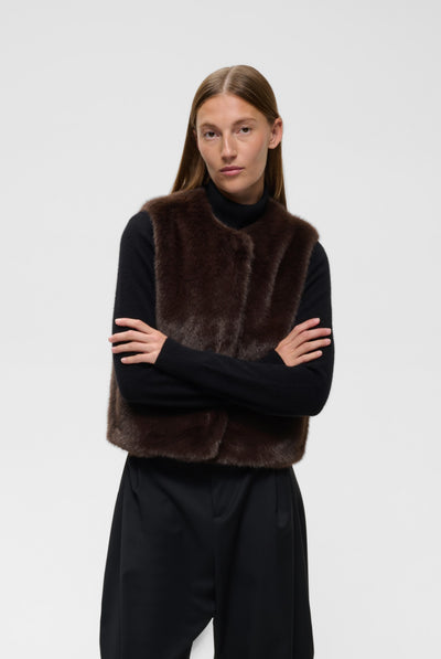 ZABELLEIW WAISTCOAT Chocolate Brown - 191109 - 30112659 Thumbnail