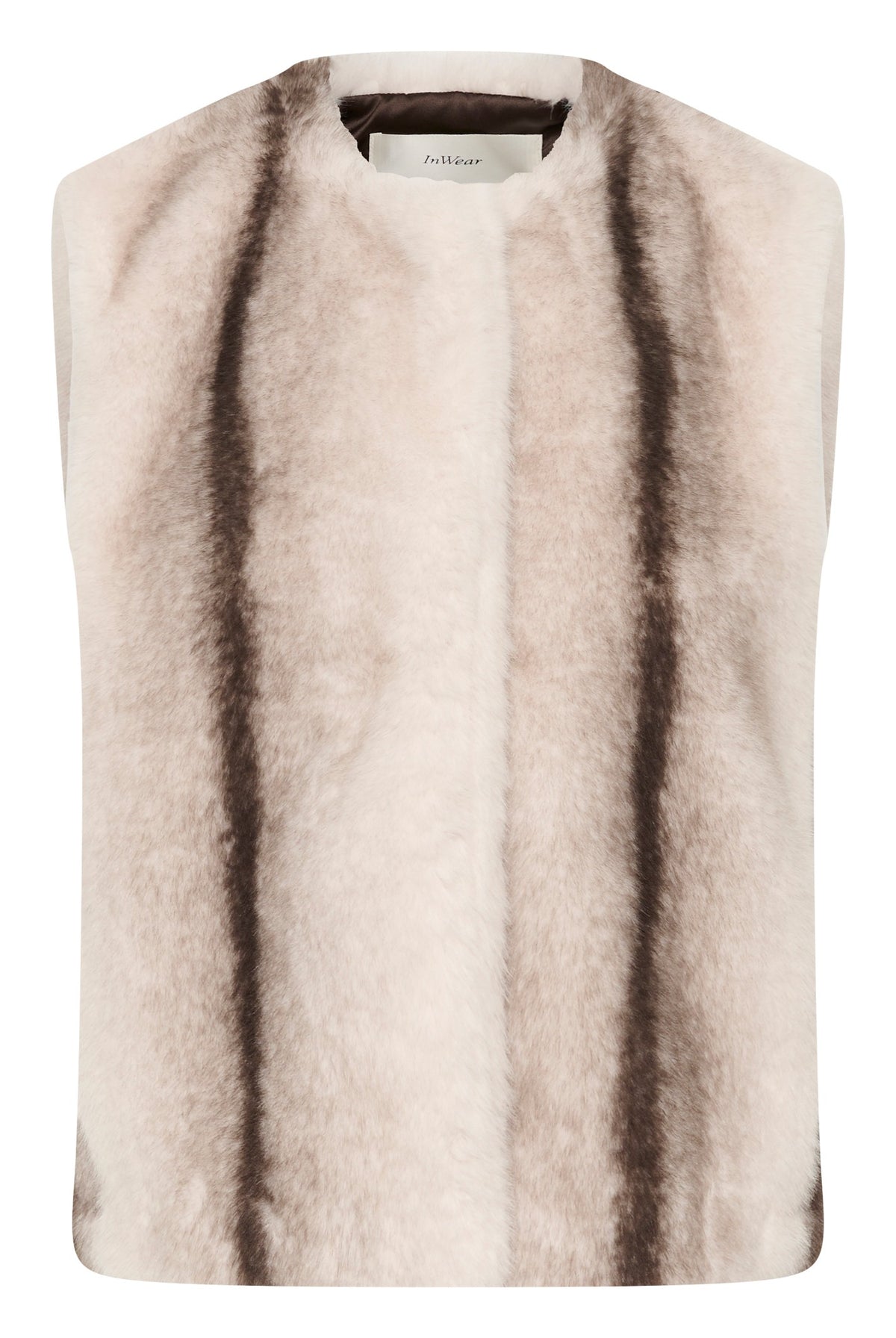 ZABELLEIW WAISTCOAT FAUX FUR STRIPE - 900009172 - 30112659