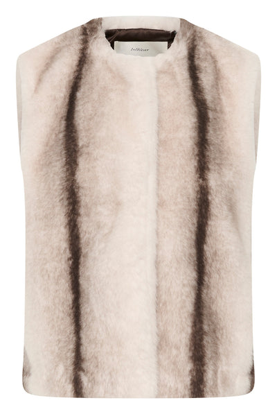 ZABELLEIW WAISTCOAT FAUX FUR STRIPE - 900009172 - 30112659 Thumbnail