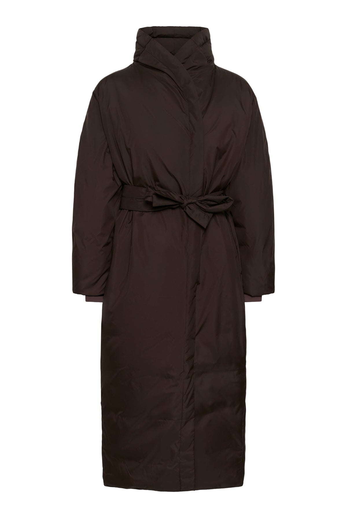 ZINNAHIW COCOON COAT Chocolate Brown - 191109 - 30112661
