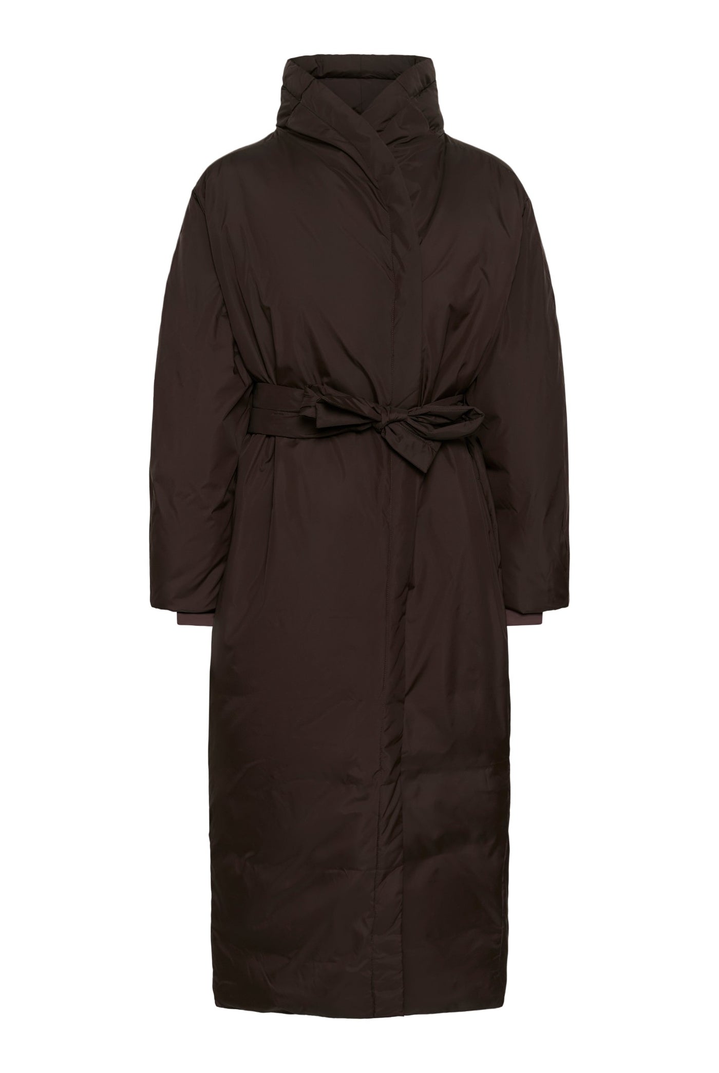 ZINNAHIW COCOON COAT Chocolate Brown - 191109 - 30112661