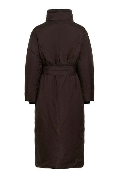 ZINNAHIW COCOON COAT Chocolate Brown - 191109 - 30112661 Thumbnail