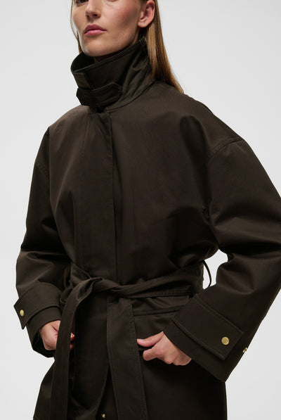 HUNTERYIW COAT Chocolate Brown - 191109 - 30112706 Thumbnail