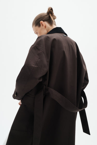 HUNTERYIW COAT Chocolate Brown - 191109 - 30112706 Thumbnail