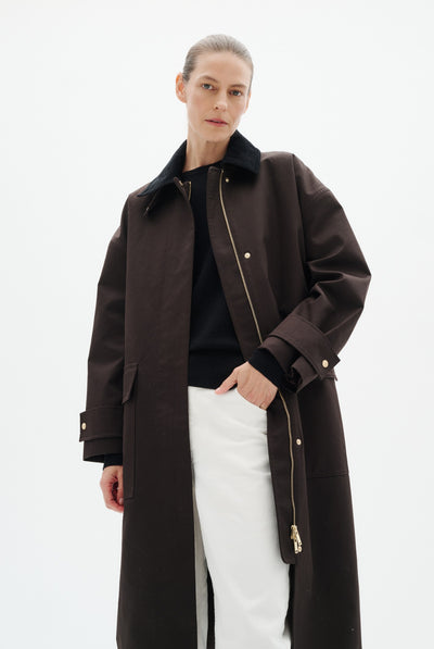 HUNTERYIW COAT Chocolate Brown - 191109 - 30112706 Thumbnail