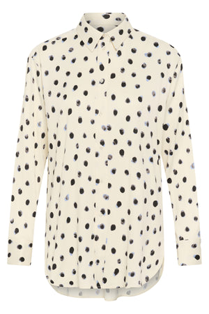 HENRIIW SHIRT VANILLA BRUSH DOT - 900009019 - 30112736