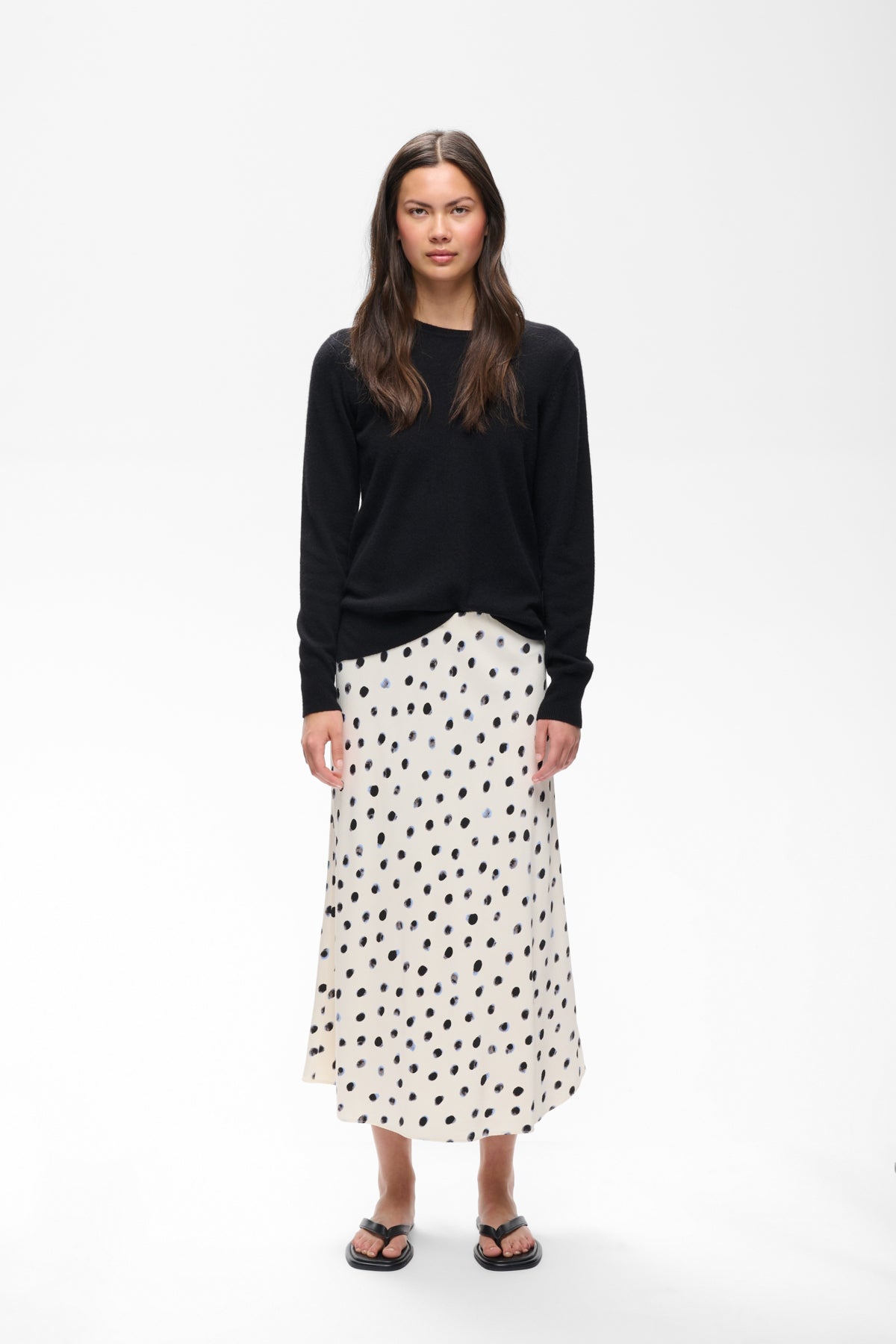 HENRIIW SKIRT VANILLA BRUSH DOT - 900009019 - 30112737