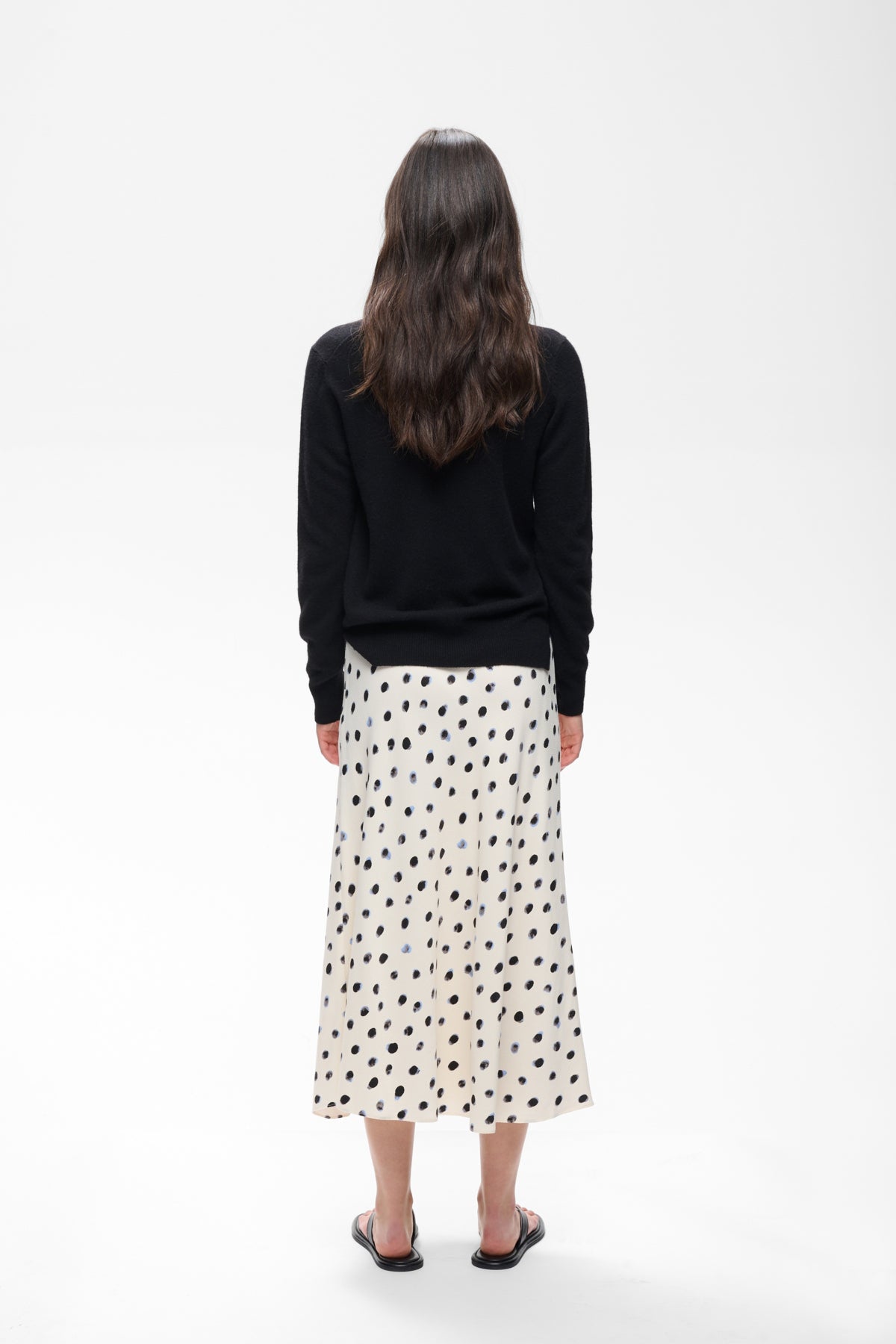 HENRIIW SKIRT VANILLA BRUSH DOT - 900009019 - 30112737