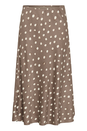 HENRIIW SKIRT BROWN BRUSH DOT - 900009020 - 30112737