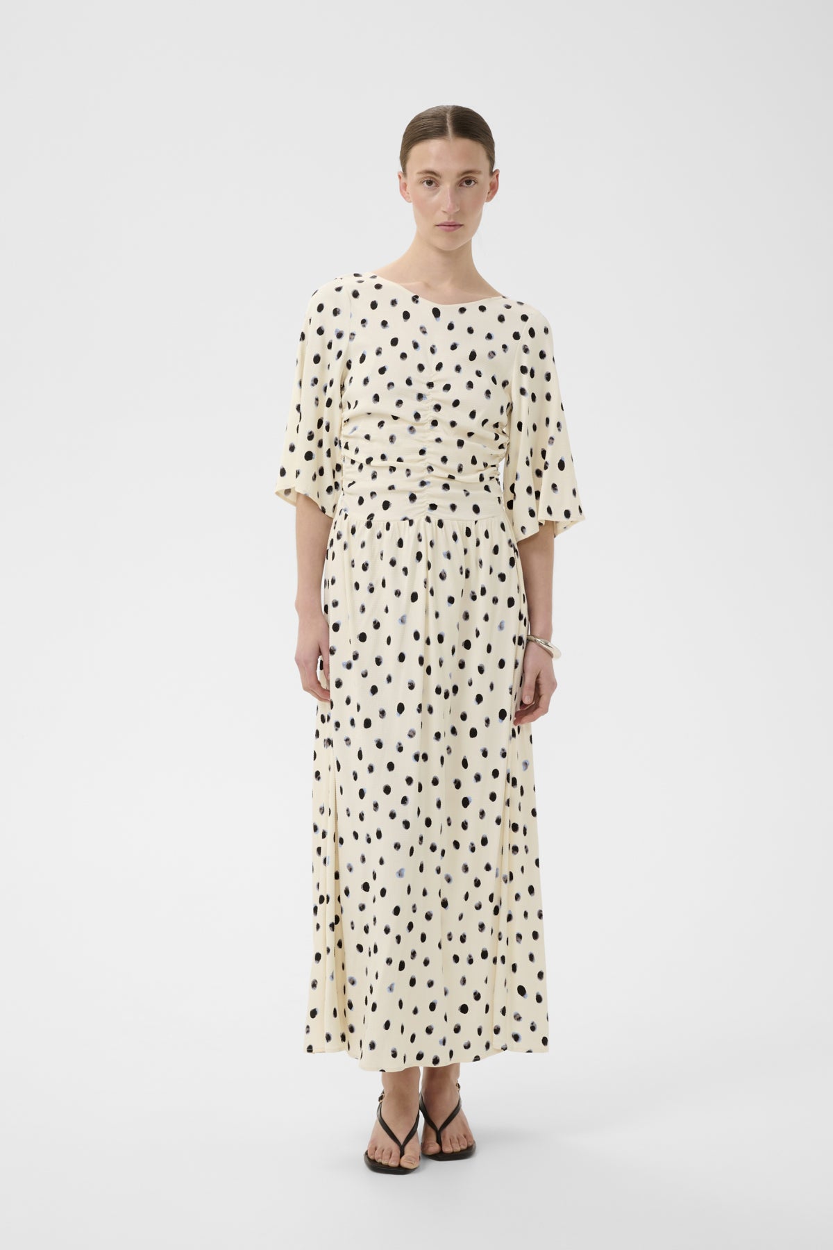 HENRIIW DRESS VANILLA BRUSH DOT - 900009019 - 30112738