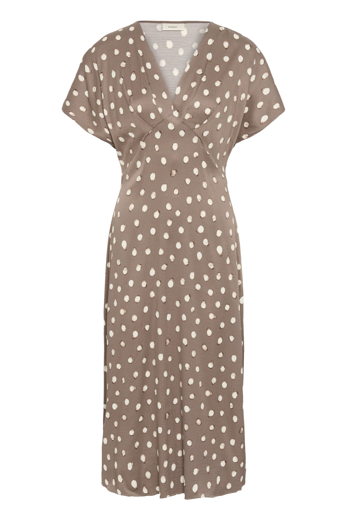 HENRIIW FITTED DRESS BROWN BRUSH DOT - 900009020 - 30112740