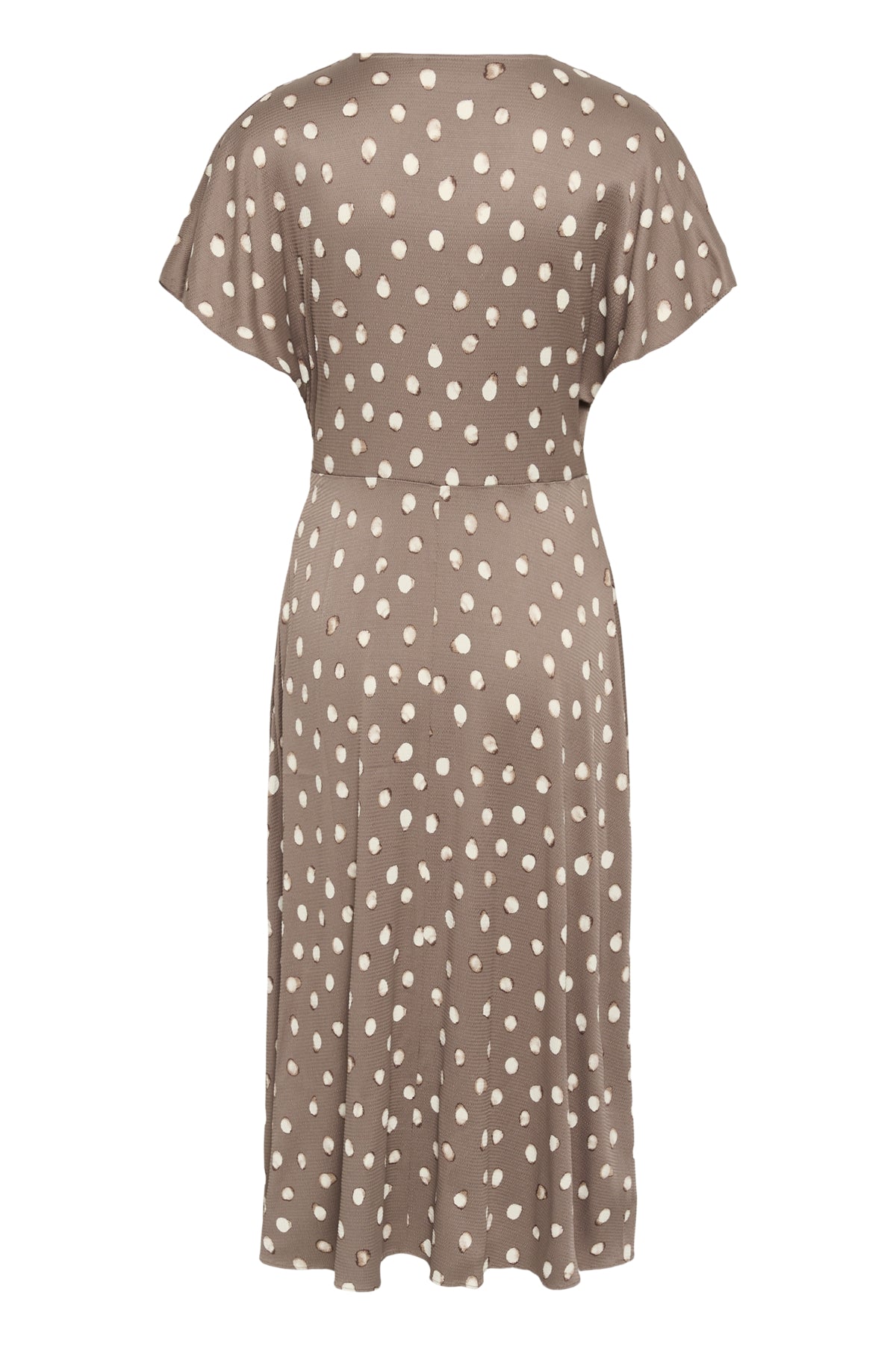 HENRIIW FITTED DRESS BROWN BRUSH DOT - 900009020 - 30112740