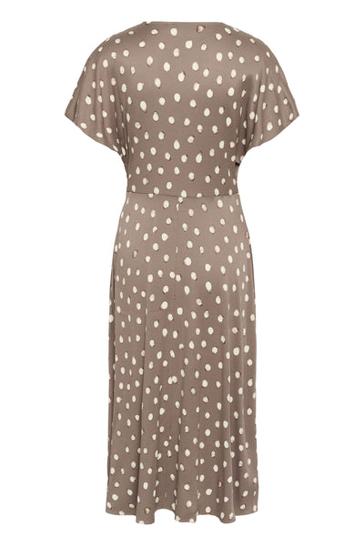 HENRIIW FITTED DRESS BROWN BRUSH DOT - 900009020 - 30112740 Thumbnail