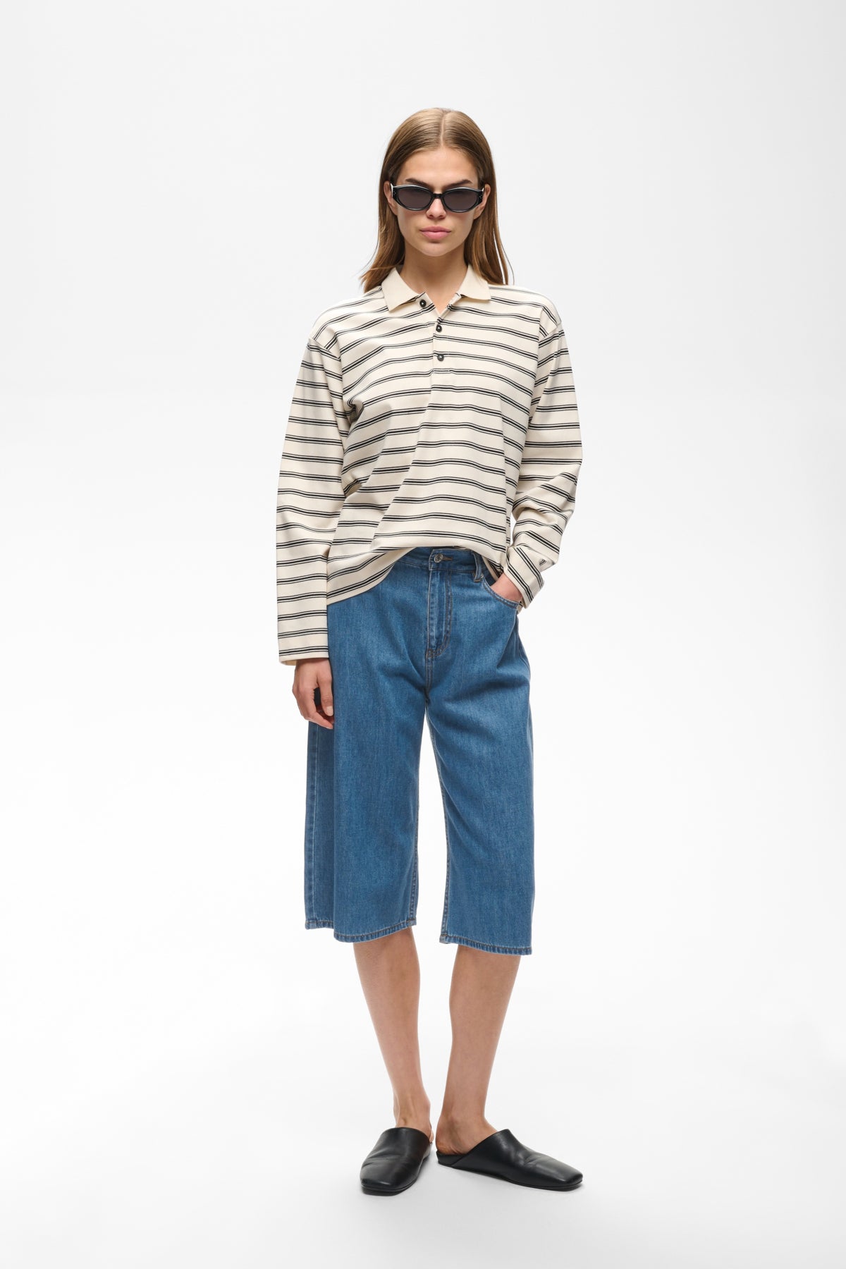 GLENNIW CULOTTE JEANS Faded Blue - 174021 - 30112752
