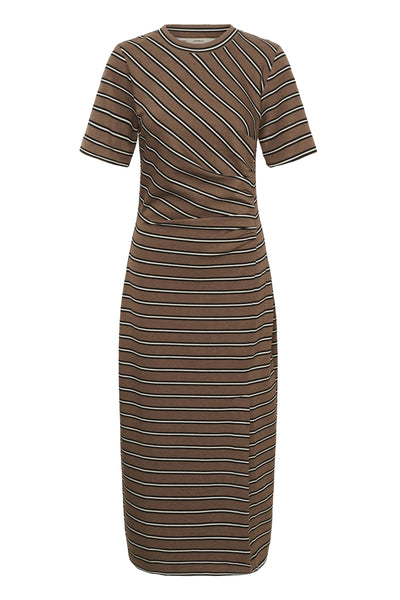 FARIIW VINCENTIW MEL DRESS COFFEE QUARTZ MELANGE STRIPES - 30112761 Thumbnail