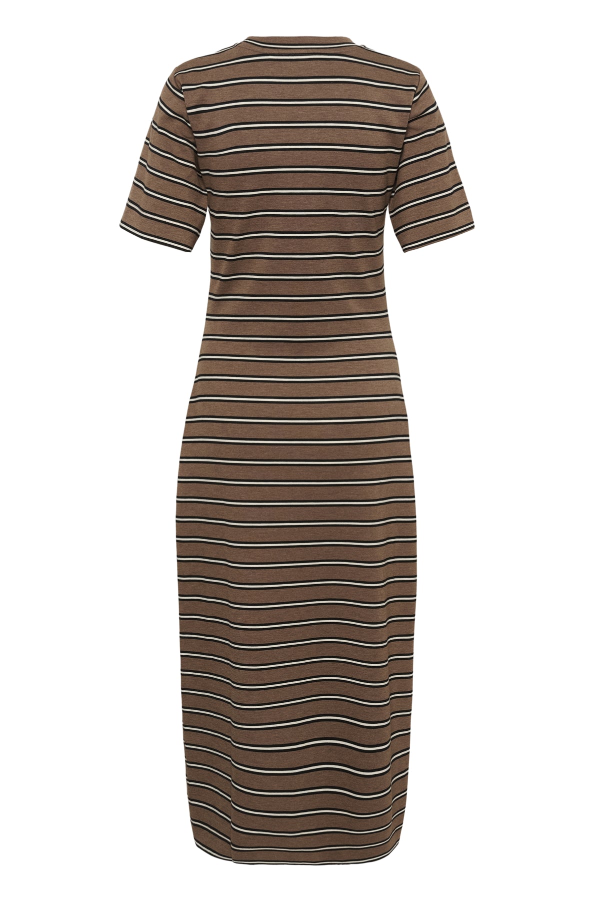 FARIIW VINCENTIW MEL DRESS COFFEE QUARTZ MELANGE STRIPES - 30112761