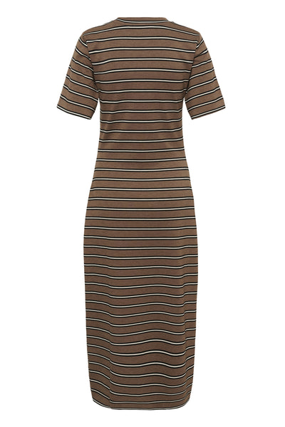 FARIIW VINCENTIW MEL DRESS COFFEE QUARTZ MELANGE STRIPES - 30112761 Thumbnail