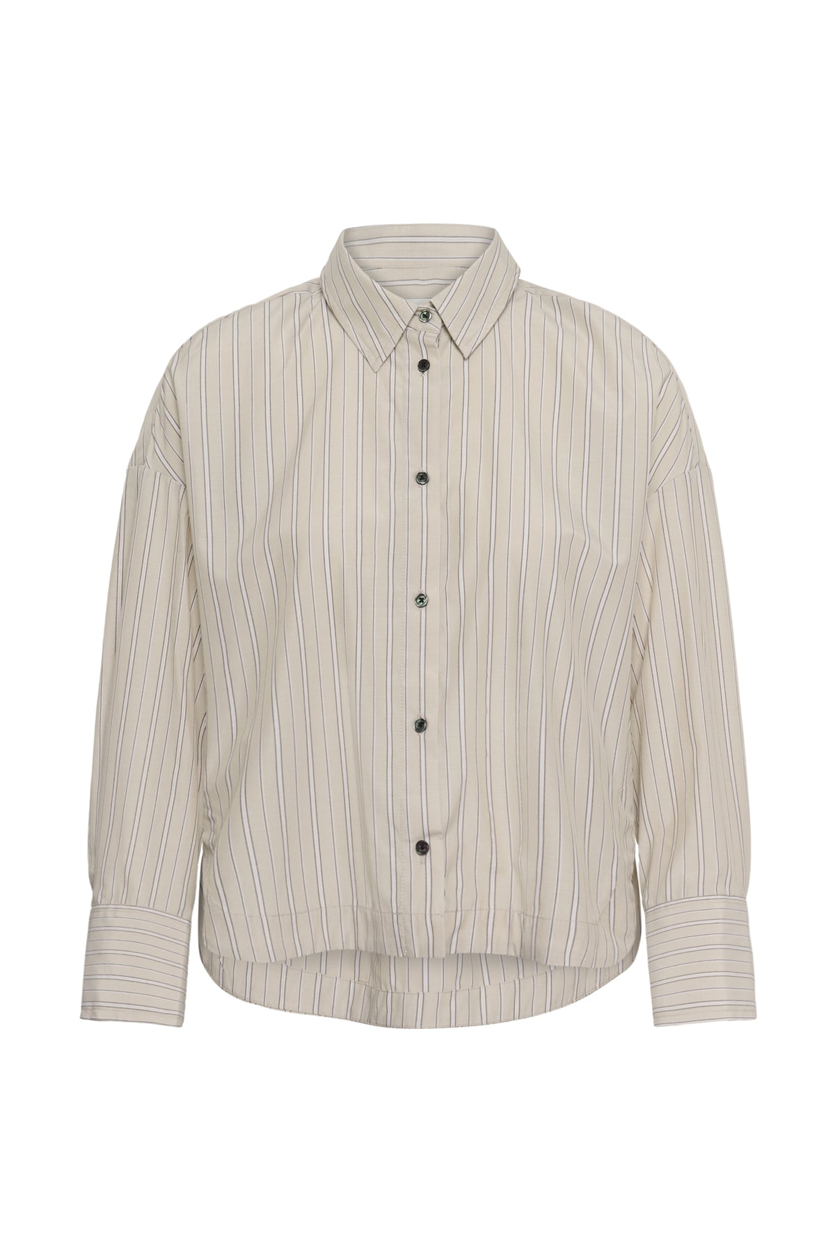 HALENIW SHORT SHIRT DOBBY STRIPE HUMMUS - 90001261 - 30112804