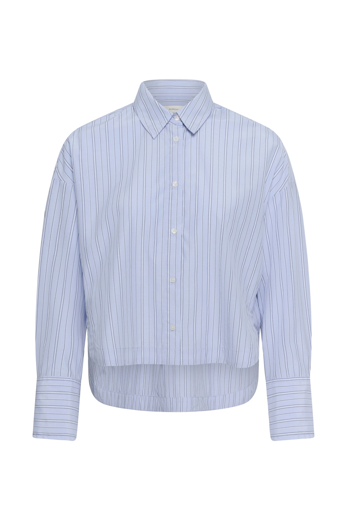 HALENIW SHORT SHIRT DOBBY STIPE BRUNNERA BLUE - 90 - 30112804