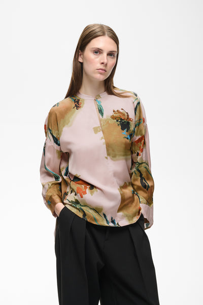 MEADOWIW BLOUSE MULTI PAINTED FLOWER - 9000130 - 30112826 Thumbnail