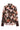 MASONIW V-NECK BLOUSE BROWN W PINK FALL LEAVES - 900 - 30112831