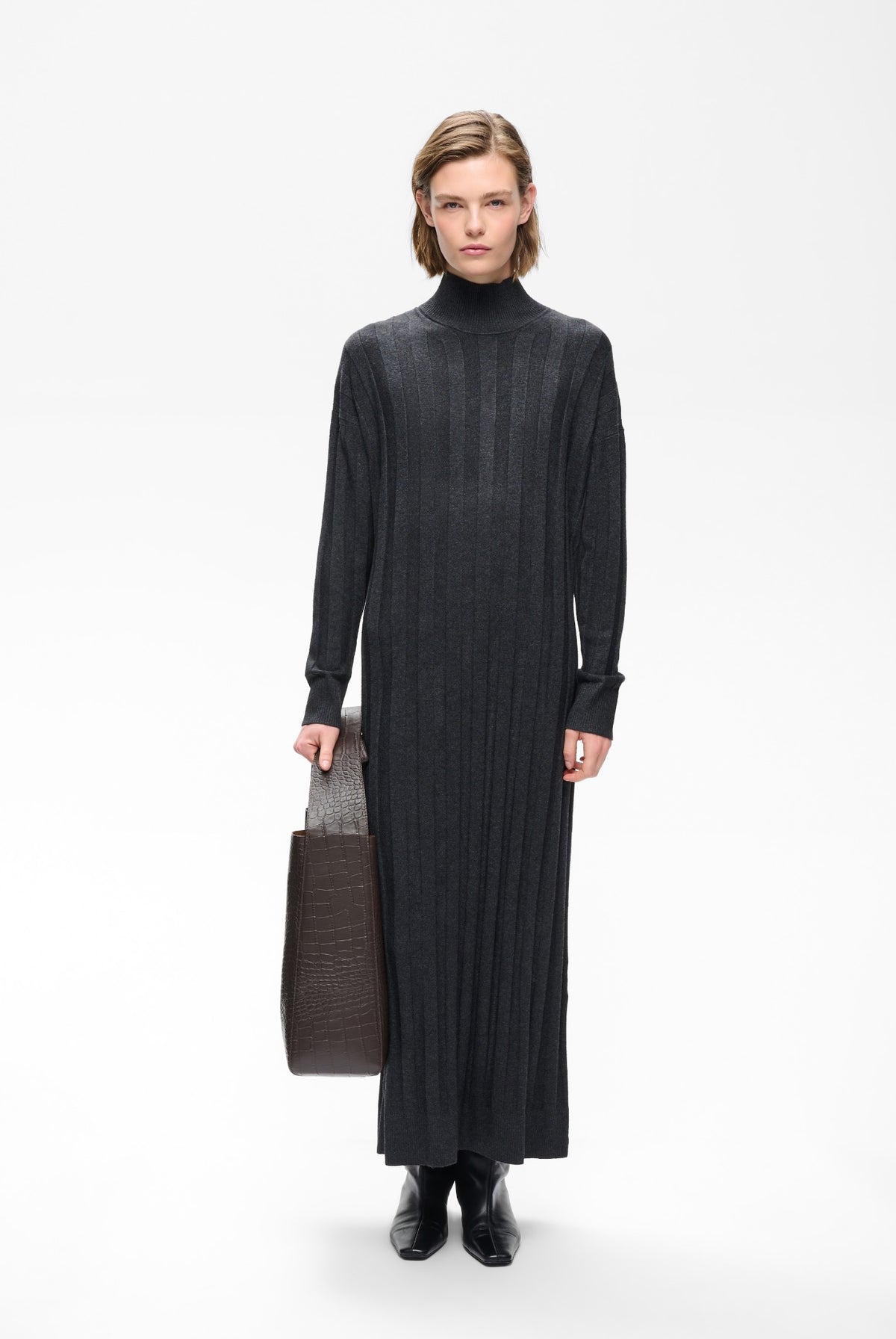 TESSIW KELLSIE DRESS Dark Grey Melange - 300596 - 30112927