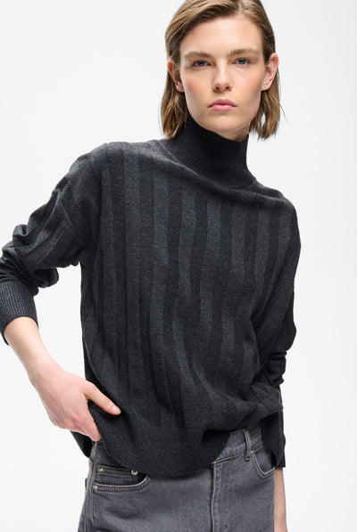 TESSIW KELLSIE PULLOVER Dark Grey Melange - 300596 - 30112928 Thumbnail