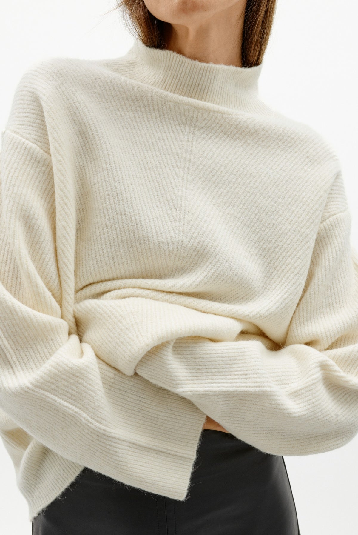 GUNAIW HIGHNECK PEARLED IVORY MELANGE - 110907 - 30112930