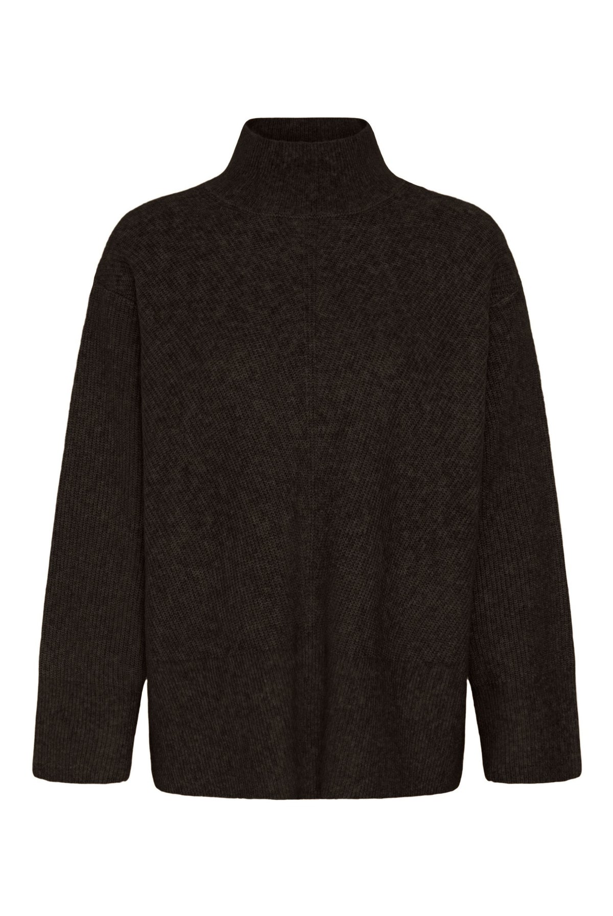 GUNAIW HIGHNECK Chocolate Brown Melange - 1911 - 30112930